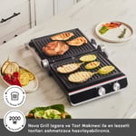 Emsan Nova Grill Led Işıklı 6 Dilim Kapasiteli Inox Gövdeli Zaman Ayarlı Izgara ve Tost Makinesi 2000W