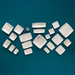Emsan Pamukkale Kare Çukur Tabak 15 cm