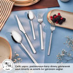 Emsan Paradiso Platin 12 Kişilik 60 Parça Çatal Kaşık Bıçak Takımı