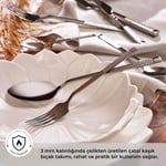 Emsan Side 84 Parça 12 Kişilik Çatal Kaşık Bıçak Takımı