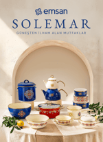 Emsan Solemar Emaye Midi Çaydanlık Takımı 1,1L & 2,3L