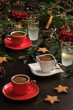Emsan Sonsuz Aşk 2 Kişilik Kahve Fincan Takımı Beyaz Gold 100 ml