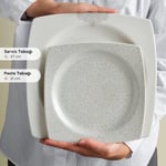 Emsan Square Bone Flava 24 Parça 6 Kişilik Yemek Takımı