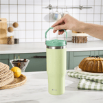 Emsan Star Ice Pipetli Çelik Sızdırmaz Termos 900 ml