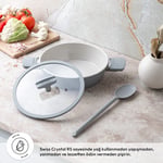 Emsan Swiss Crystal RS Karnıyarık Tenceresi Gri 30 cm