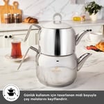 Emsan Urban Çaydanlık Takımı Midi Gümüş