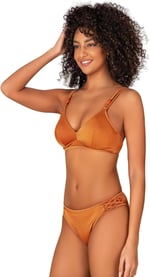 Endeep Kadın Biyeli Aksesuarlı Toparlayıcı Bikini Takımı