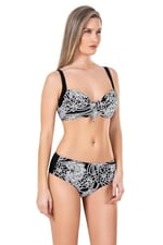 Endeep Kadın Çiçek Desenli Destekli Bikini Takımı