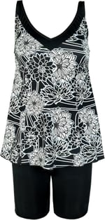 Endeep Kadın Çiçek Desenli Tankini Takımı