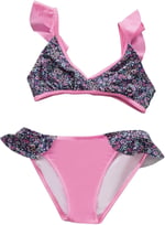 Endeep Kız Çocuk Çiçek Desenli Volanlı Bikini Takımı