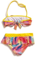 Endeep Kız Çocuk Volanlı Desenli Bikini Takımı