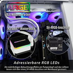 Enermax LiqMax III ARGB 240 mm beyaz AIO sıvı soğutucu, Intel/AMD işlemciler için su soğutma, ARGB fan, ELC-LMT240/360-W-ARGB - Bedenler: 240mm, 360mm