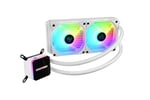 Enermax LiqMax III ARGB 240 mm beyaz AIO sıvı soğutucu, Intel/AMD işlemciler için su soğutma, ARGB fan, ELC-LMT240/360-W-ARGB - Bedenler: 240mm, 360mm