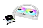 Enermax LiqMax III ARGB 240 mm beyaz AIO sıvı soğutucu, Intel/AMD işlemciler için su soğutma, ARGB fan, ELC-LMT240/360-W-ARGB - Bedenler: 240mm, 360mm