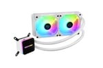 Enermax LiqMax III ARGB 240 mm beyaz AIO sıvı soğutucu, Intel/AMD işlemciler için su soğutma, ARGB fan, ELC-LMT240/360-W-ARGB - Bedenler: 240mm, 360mm