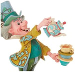 ENESCO Disney Traditions by Jim Shore Alice Harikalar Diyarında Dekoratif Figür, Çılgın Şapkacı, 12 cm, Çok Renkli