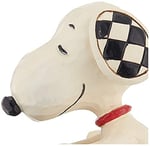 Enesco Jim Shore Peanuts Snoopy Yazma Minyatür Heykelcik, 7,5 cm, Çok Renkli