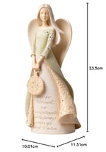 Enesco Temeller Emeklilik Melek Taşı Reçine Heykelcik, 22,8 cm