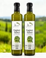 Enginar Sirkesi Yüksek Vitamin ve Antioksidan Doğal Fermantasyon - Artichoke Vinegar (500 ml x2 Adet, Enginar)
