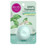 eos USDA Organik Dudak Balsamı, Tatlı Nane, Nemlendirici Kuru Dudaklar,%100 Doğal ve Glutensiz, Uzun Ömürlü Nemlendirici