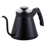 Epinox Barista İbrik Coffee Pot Kettle 1200 ML- Filtre Kahve Demliği Siyah Renk Paslanmaz Çelik