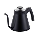 Epinox Barista Kahve Gooseneck Kettle - Çelik Kahve Demleme Dripper Kettle - İndüksiyonlu - Paslanmaz Çelik - Siyah, Slim - 1200 ml