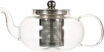 Epinox Cam Bitki Çayı Demliği 600 ml - Çelik Süzgeçli Demlik