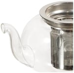 Epinox Cam Bitki Çayı Demliği 600 ml - Çelik Süzgeçli Demlik