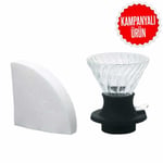 Epinox Cam Kahve Dripper Kahve Damlatıcı Demleme Aleti, 200 ml