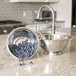 EPINOX Paslanmaz Çelik Makarna Süzgeci, Salata Süzgeci - 30 cm çap, Çok Renkli - Bedenler: 30 cm, 24 cm, 28 cm