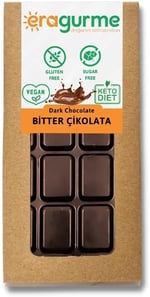 eragurme Bitter Çikolata - Ketojenik & Vegan & Şeker İlavesiz