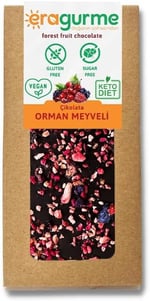 eragurme Orman Meyveli Çikolata - Ketojenik & Vegan & Şeker İlavesiz
