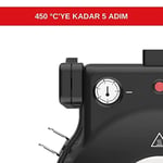 ERATEC - Pizza fırını, SET-PM-27. 400°C'ye kadar sıcaklık, 5 pişirme kademesi, pizza 4 dakika hazır, aksesuarlar dahil: 32 cm ateşe dayanıklı taş plaka, XXL tava eklentisi, pizza küreği, pizza kesici.