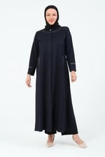 ERÇİL KADIN BÜYÜK BEDEN MAYA KUMAŞ TESETTÜR MEVSİMLİK ANNE FERACE