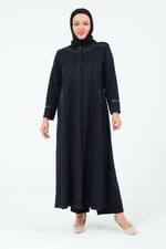 ERÇİL KADIN BÜYÜK BEDEN MAYA KUMAŞ TESETTÜR MEVSİMLİK ANNE FERACE