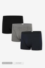 Erkek 3’Lü Renkli Bambu Boxer - 25102