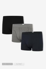 Erkek 3’Lü Renkli Bambu Boxer - 25102