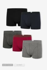 Erkek 5’Li Renkli Bambu Boxer - 25104