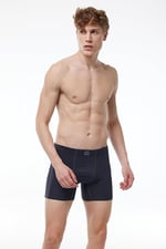 Erkek 6 Lı Pamuk Elastan Uzun Boxer 6M073