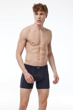 Erkek 6 Lı Pamuk Elastan Uzun Boxer 6M073
