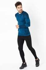 Erkek Active Sportive Uzun Kollu Dikişsiz Spor Tişört