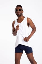 Erkek Atlet Loose Fit 2'li Beyaz 9225 Blackspade