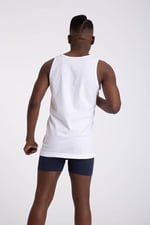 Erkek Atlet Loose Fit 2'li Beyaz 9225 Blackspade
