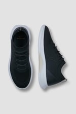 Erkek Bağcık Kapamalı Kauçuk Yüzgeç Baskılı Esnek Koşu Tabanlı Siyah Sneaker C0P8023-011 - Bedenler: 41 EU, 43 EU, 44 EU