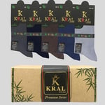 Erkek Bambu Düz Uzun Klasik Yazlık Dikişsiz Çorap 5'li Premium Set 40-44