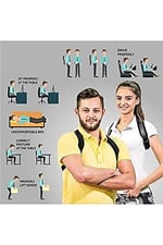 Erkek Bayan Kamburluk Önleyici Sırt Omuz Korsesi Kifoz Skolyoz Korsesi