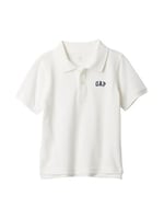 Erkek Bebek Gap Logo Polo Yaka T-Shirt Krem