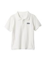 Erkek Bebek Gap Logo Polo Yaka T-Shirt Krem