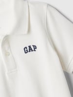 Erkek Bebek Gap Logo Polo Yaka T-Shirt Krem