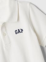 Erkek Bebek Gap Logo Polo Yaka T-Shirt Krem